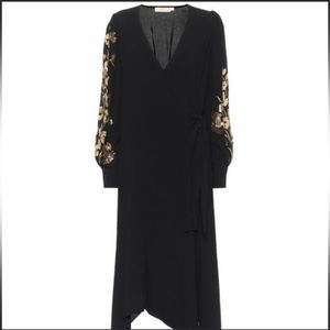 NWT Tory Burch Embroidered wrap dress
